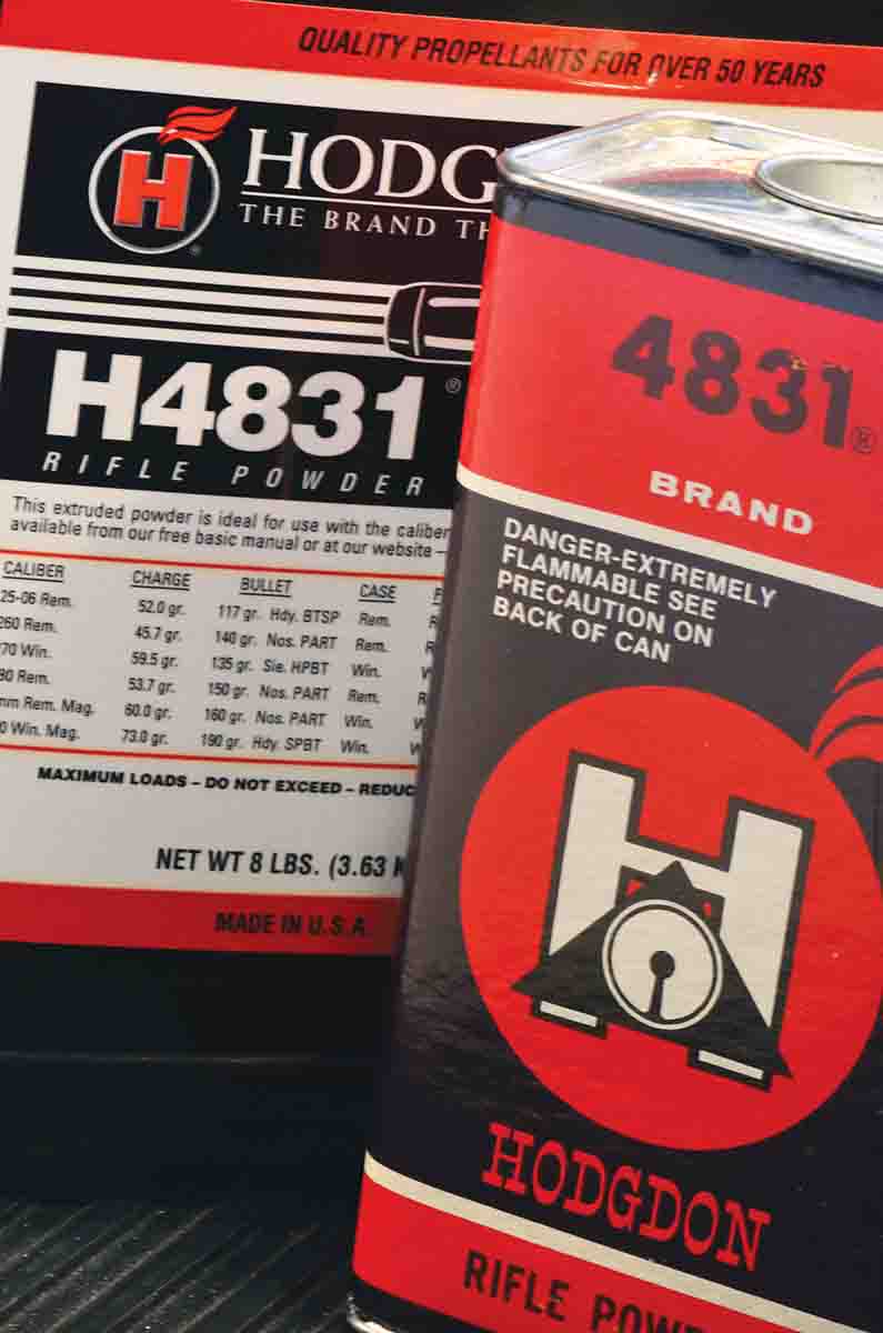 H-4831, another surplus powder dating back more than 70 years, is considered by many – including Hodgdon’s longtime ballistician, Ron Reiber, and Terry among them – to be Hodgdon’s greatest powder ever. It almost single-handedly made the age of the magnum rifle cartridge possible.